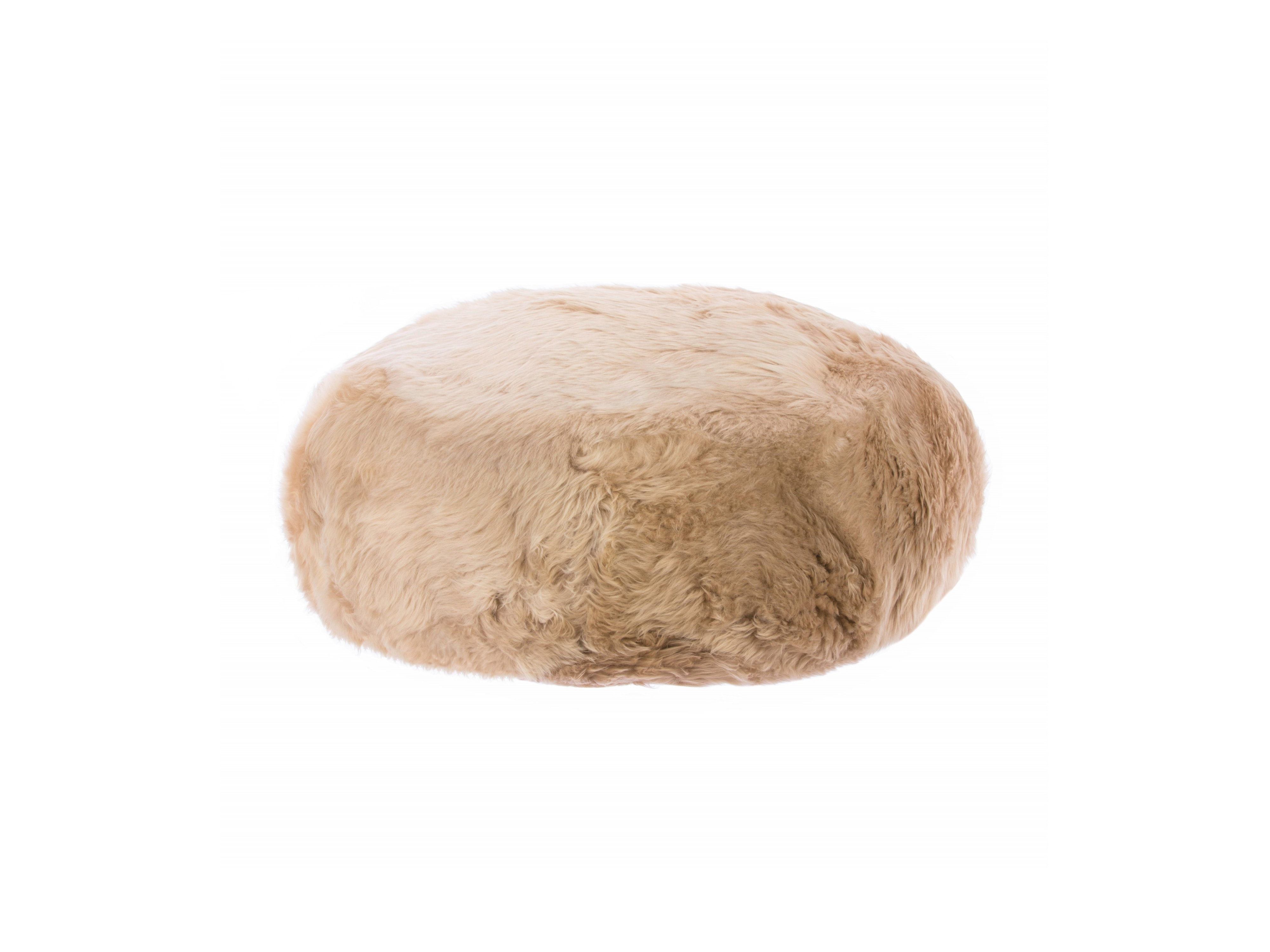 NZ Longwool Sheepskin Ottoman by Fibre by Auskin