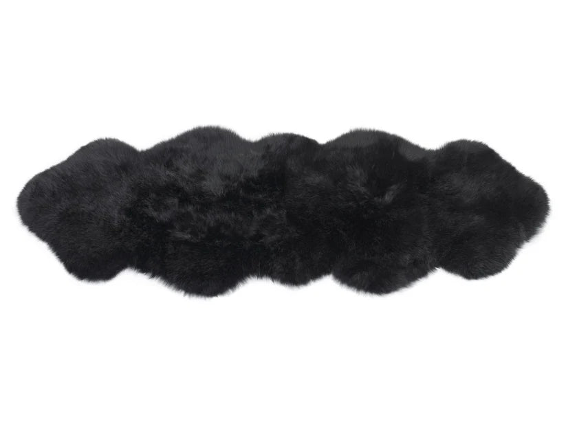 NZ Longwool Double Sheepskin Rug - Steel