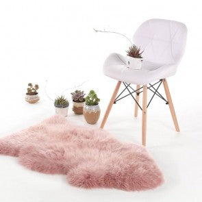 NZ Longwool Sheepkin by Fibre by Auskin - Dark Rose