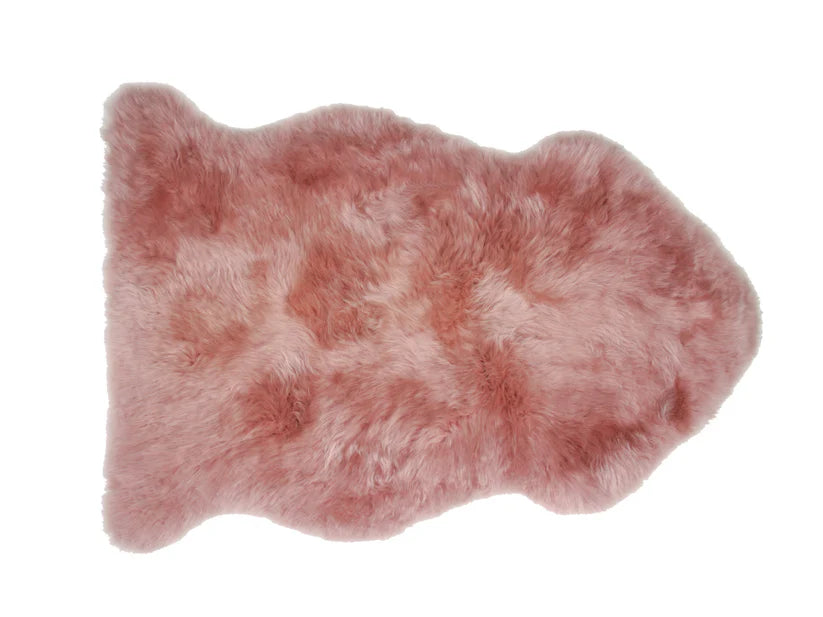 NZ Longwool Sheepkin by Fibre by Auskin - Dark Rose