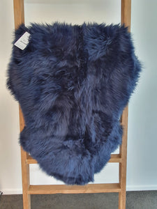 NZ Longwool Sheepskin by Fibre by Auskin - Dark Navy