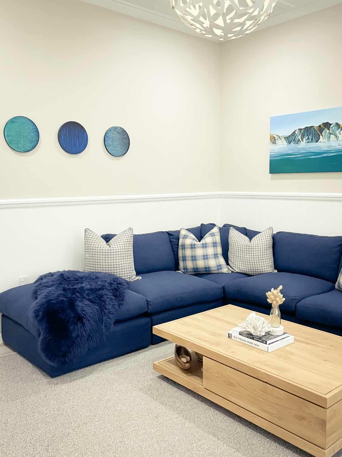 NZ Longwool Sheepskin by Fibre by Auskin - Dark Navy