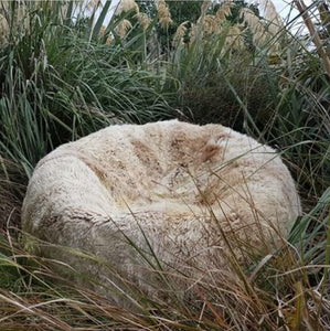 SALE!!! New Zealand Longwool Sheepskin Bean Bag (Filled)