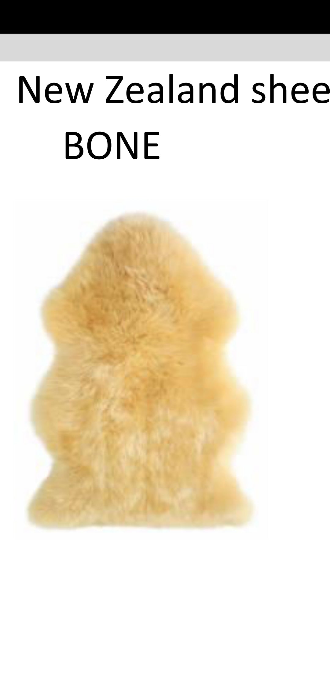 Infants Sheepskin Rug