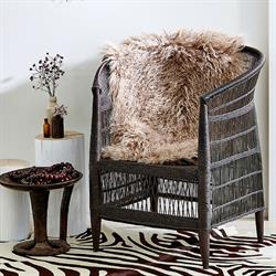 Mongolian Sheepskin Rug - Camel